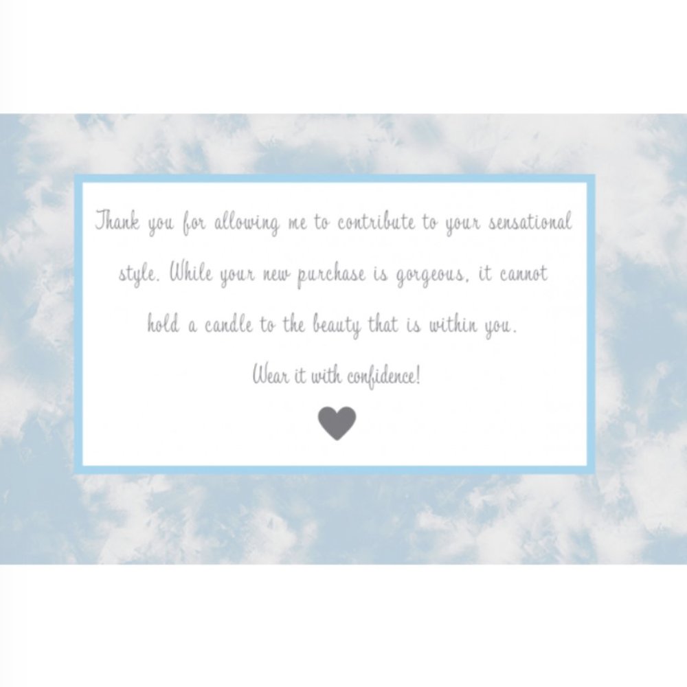 50 4x6 Cloud Tie Dye Thank You Cards PRICE IS FIRM